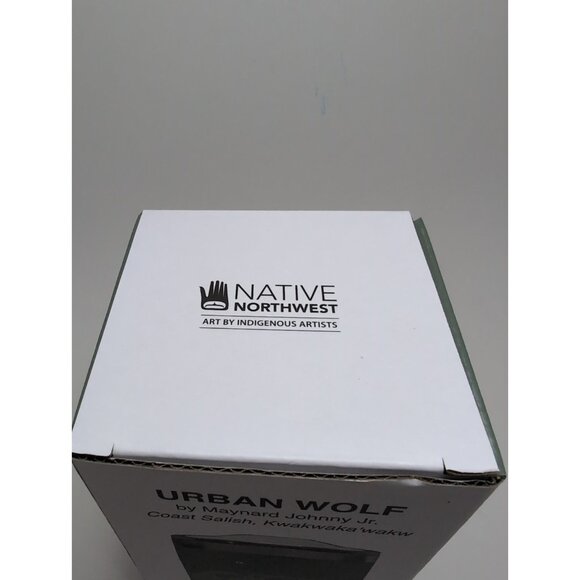 Native Northwest 20oz Cork Base Travel Mug "URBAN WOLF" by Maynard Johnny Jr - Picture 5 of 14